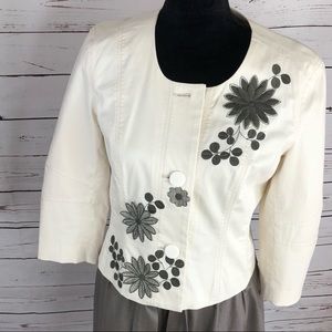 Nic & Zoe Embellished Jacket size 6